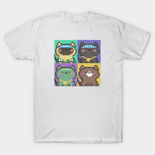 Pixel Cat Tile 025 T-Shirt by Infinite Mew Mew